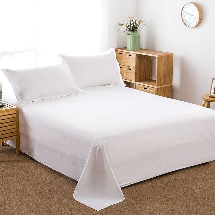 Överdimensionerad King Flat Sheet Cotton